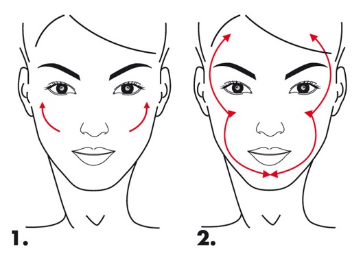 Slanted Blusher Blush, nanášanie lícenky a bronzera